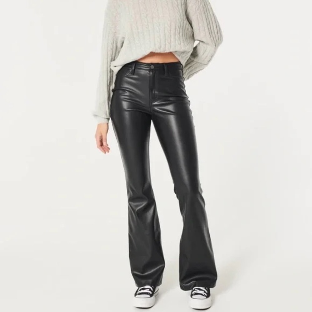 Holster faux leather jeans